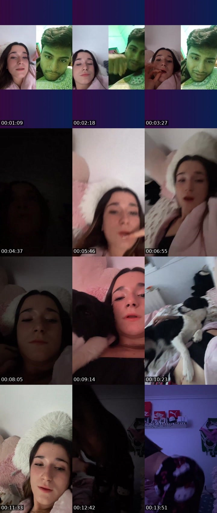 Contact-sheet preview of Treasure-241369812's Liveme recording