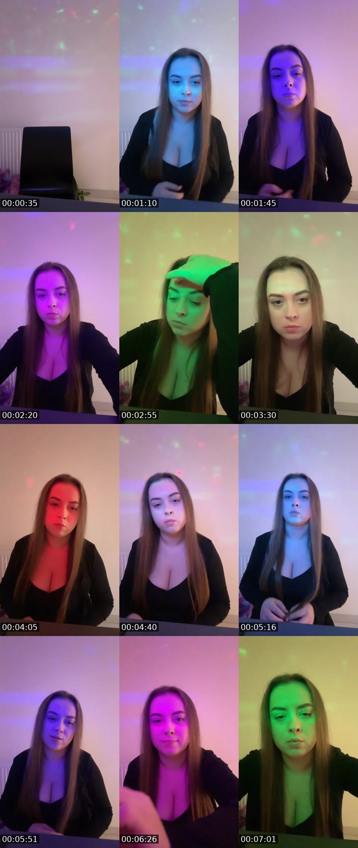 Contact-sheet preview of dearymelisaa's Liveme recording
