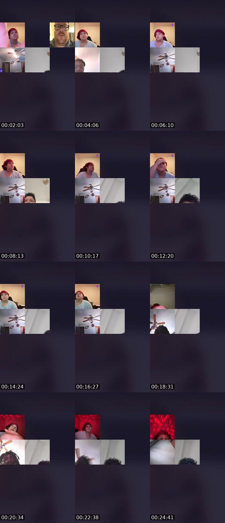 Contact-sheet preview of 😈BTW😈 LILY's Liveme recording