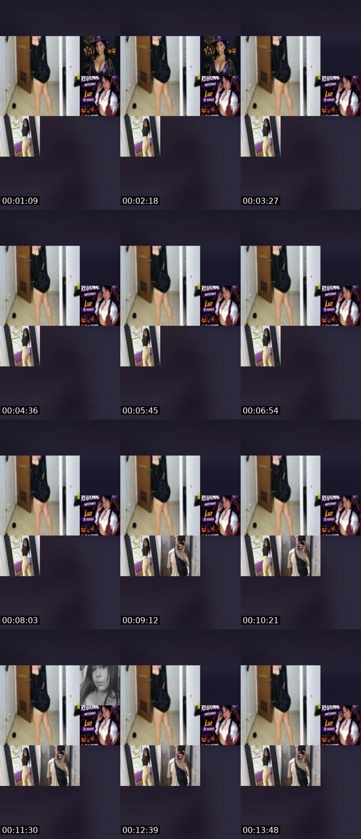 Contact-sheet preview of 👑⃤ Danielita🐰's Liveme recording