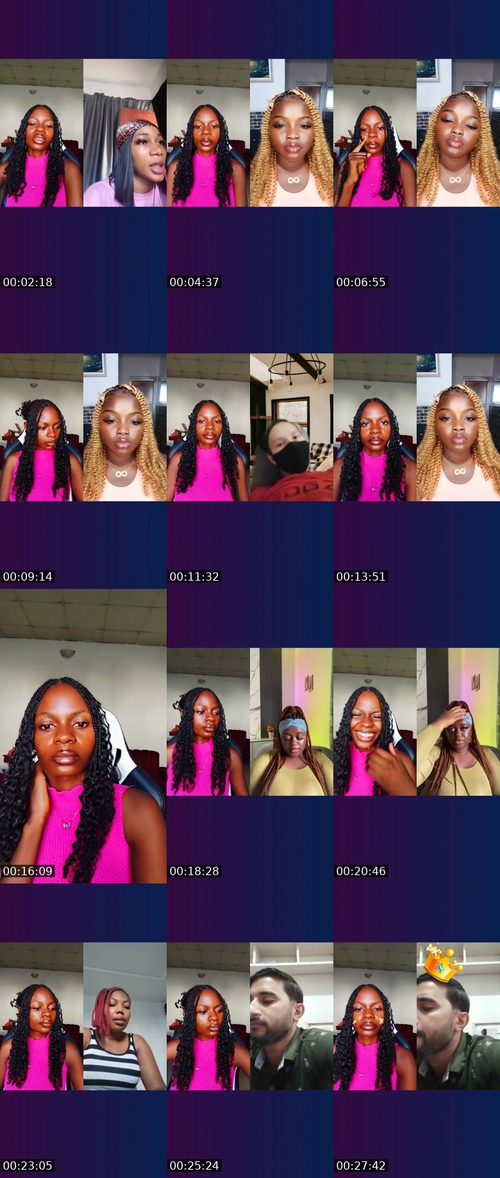 Contact-sheet preview of $💸Imma🟦⛓️'s Liveme recording