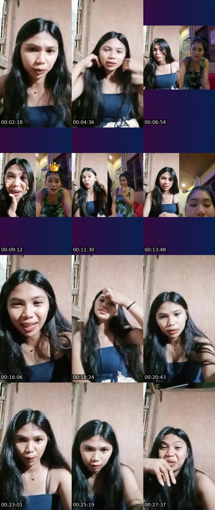 Contact-sheet preview of CUTIE XYREL 🥰's Liveme recording