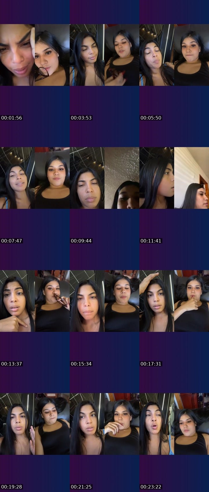 Contact-sheet preview of ✨B@B¥'s Liveme recording