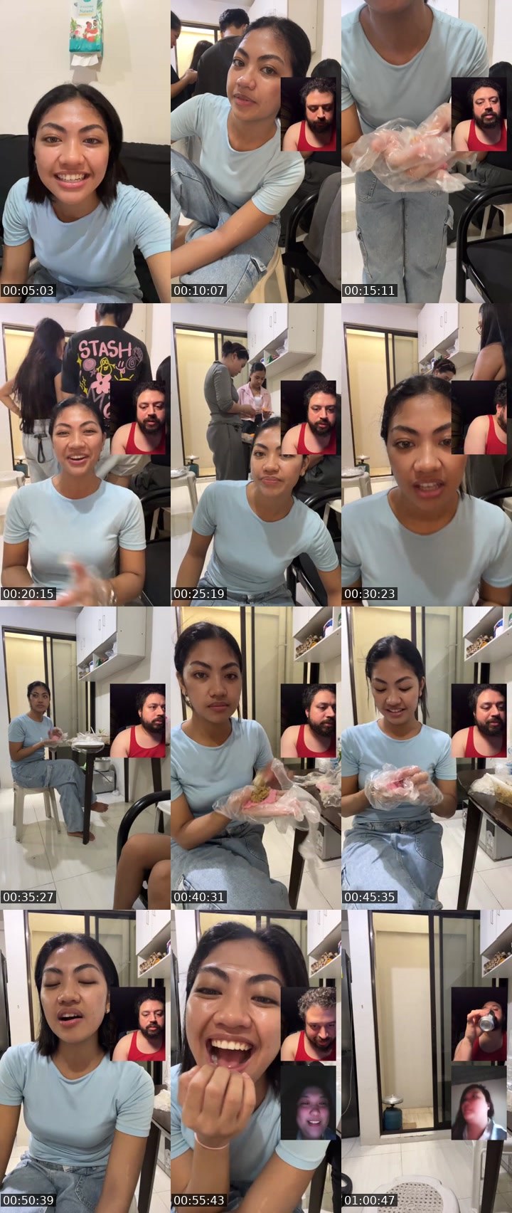Contact-sheet preview of shawty 💫's Liveme recording