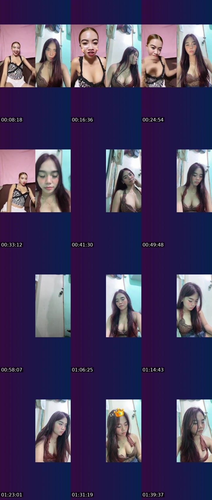 Contact-sheet preview of 👸Aravielle🌙's Liveme recording