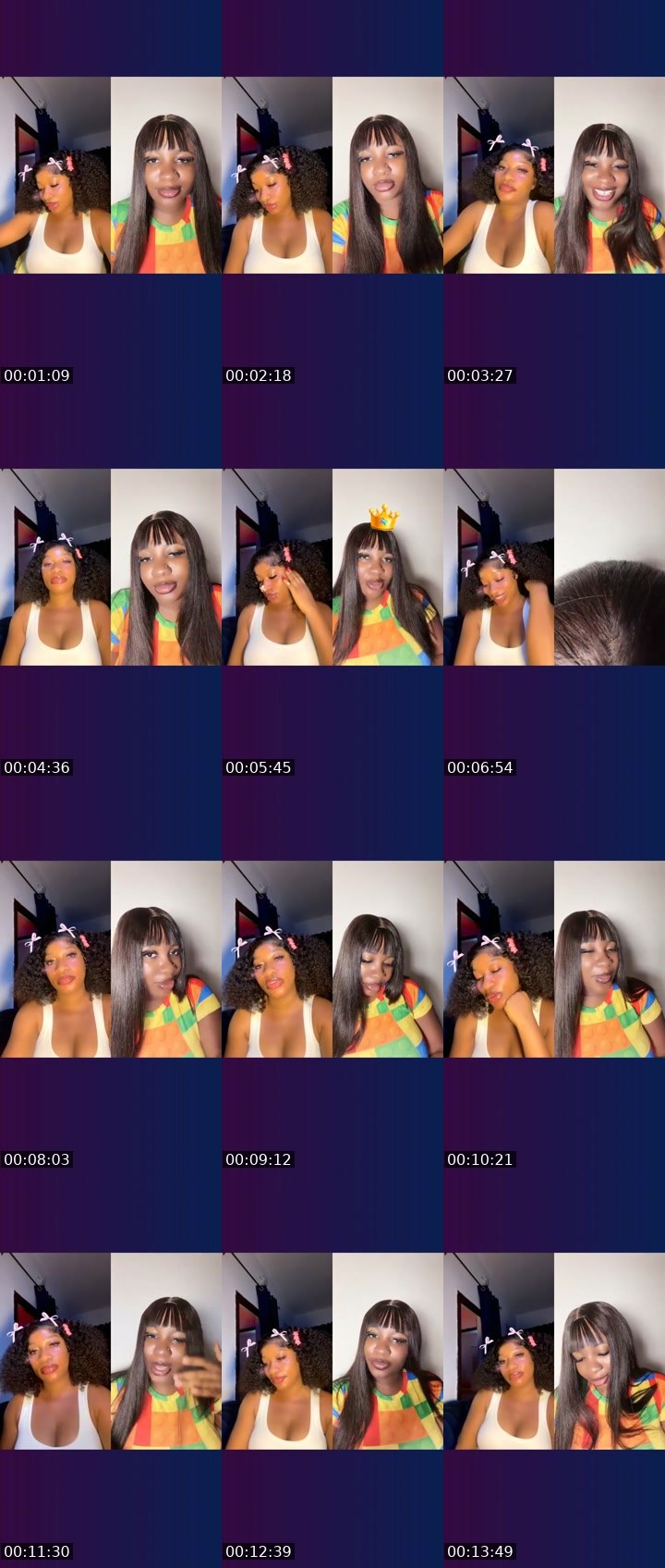 Contact-sheet preview of STAR✨🏦's Liveme recording