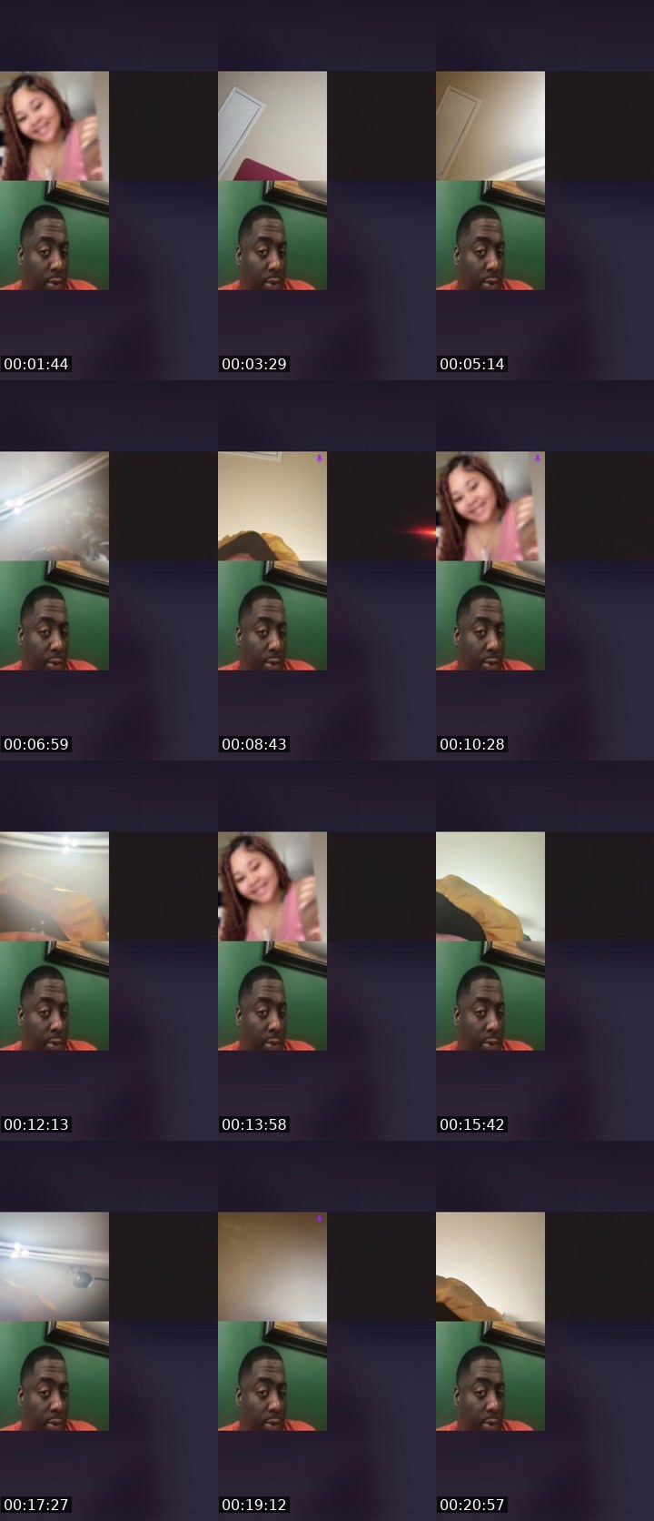 Contact-sheet preview of Mãrĩe 🤭🫶's Liveme recording