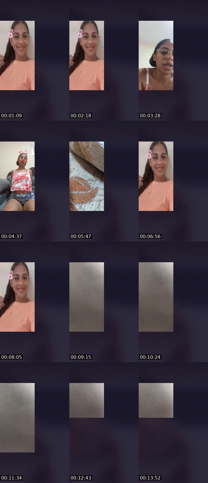 Contact-sheet preview of Aria☁️BLOODMONEY's Liveme recording