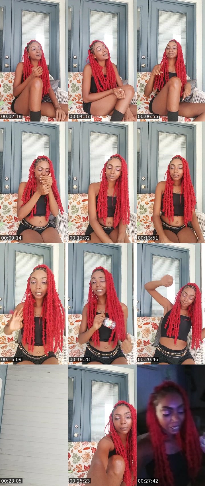 Contact-sheet preview of double G's Liveme recording