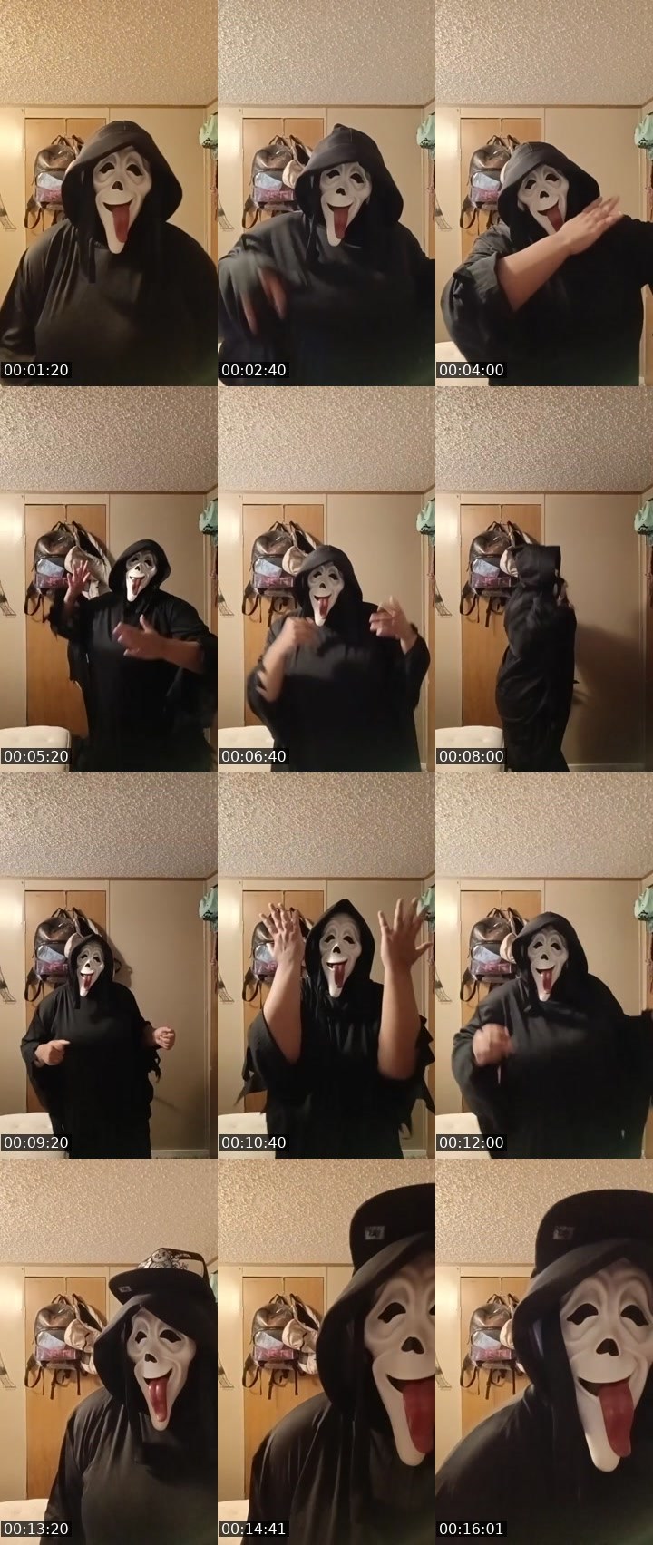 Contact-sheet preview of princess warrior's Liveme recording
