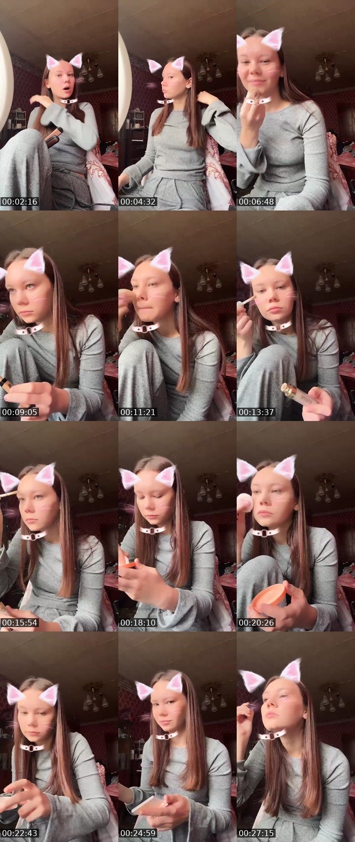 Contact-sheet preview of 🪐Nikusya🐾's Liveme recording