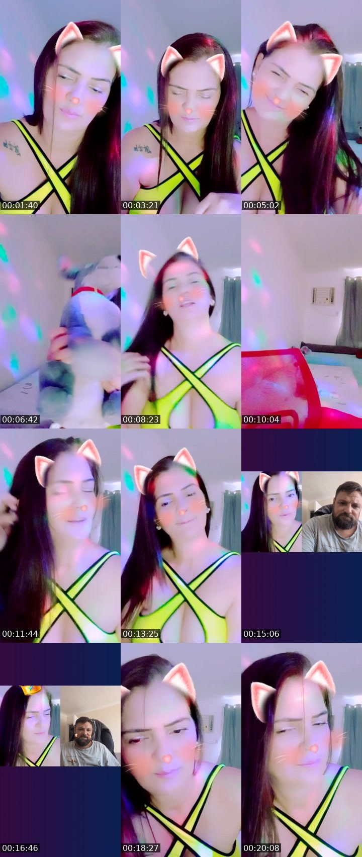 Contact-sheet preview of 🌸P♡LLY's Liveme recording