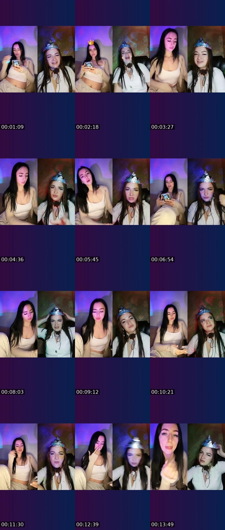 Contact-sheet preview of 🌸MARUsIA💯's Liveme recording