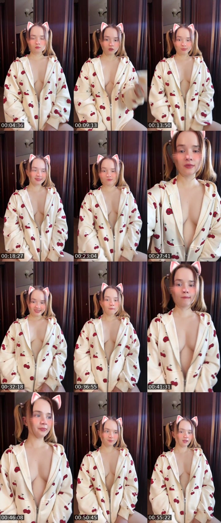 Contact-sheet preview of Tanya Oink-Oink's Liveme recording