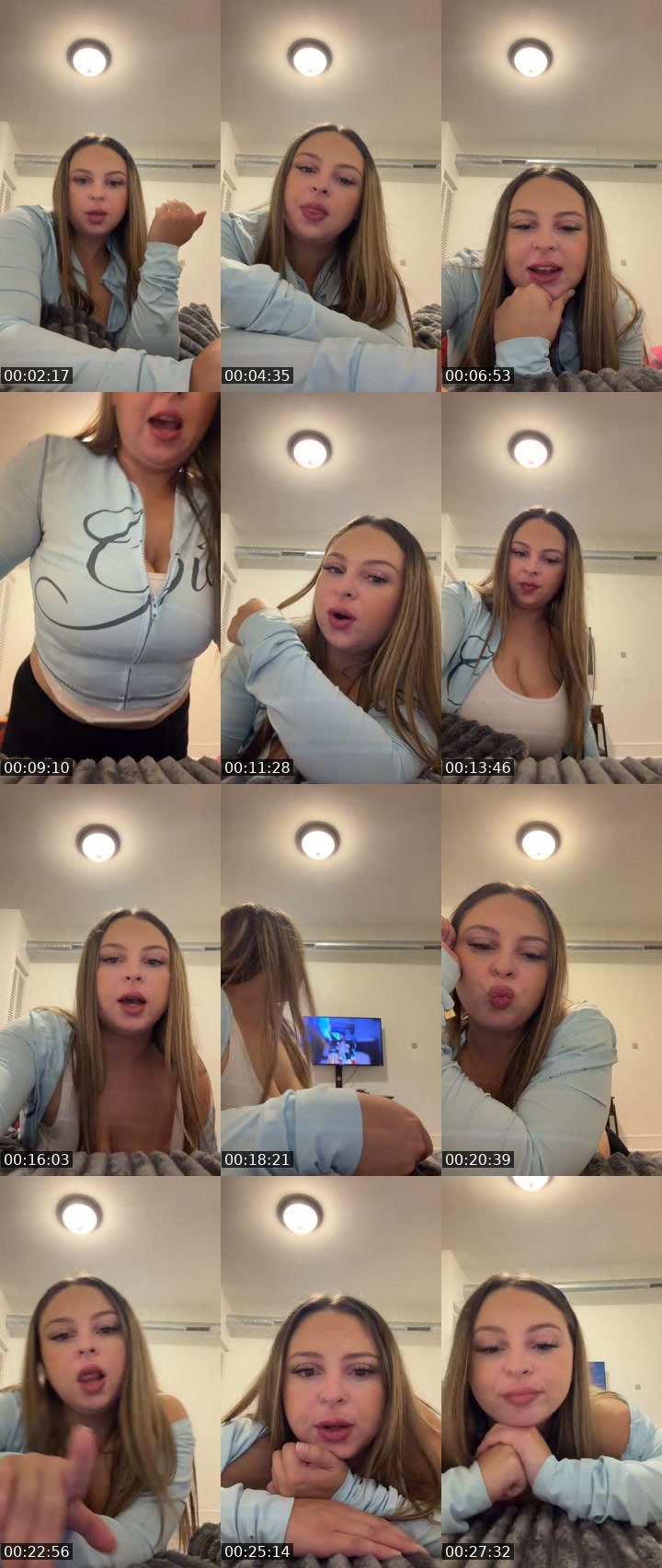 Contact-sheet preview of Brezzybabby's Liveme recording
