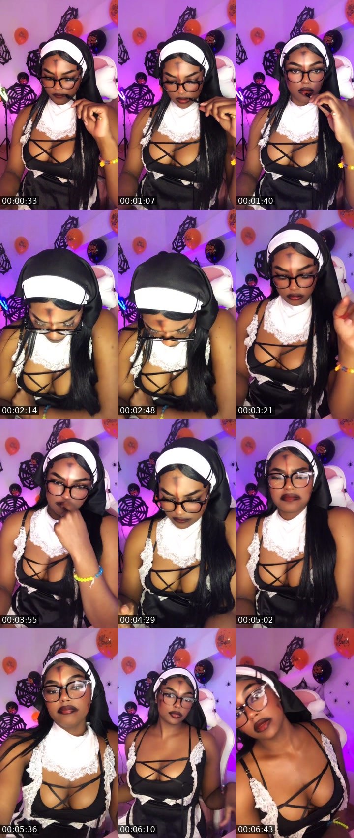 Contact-sheet preview of 🌐✨Lady nior✨🌐's Liveme recording