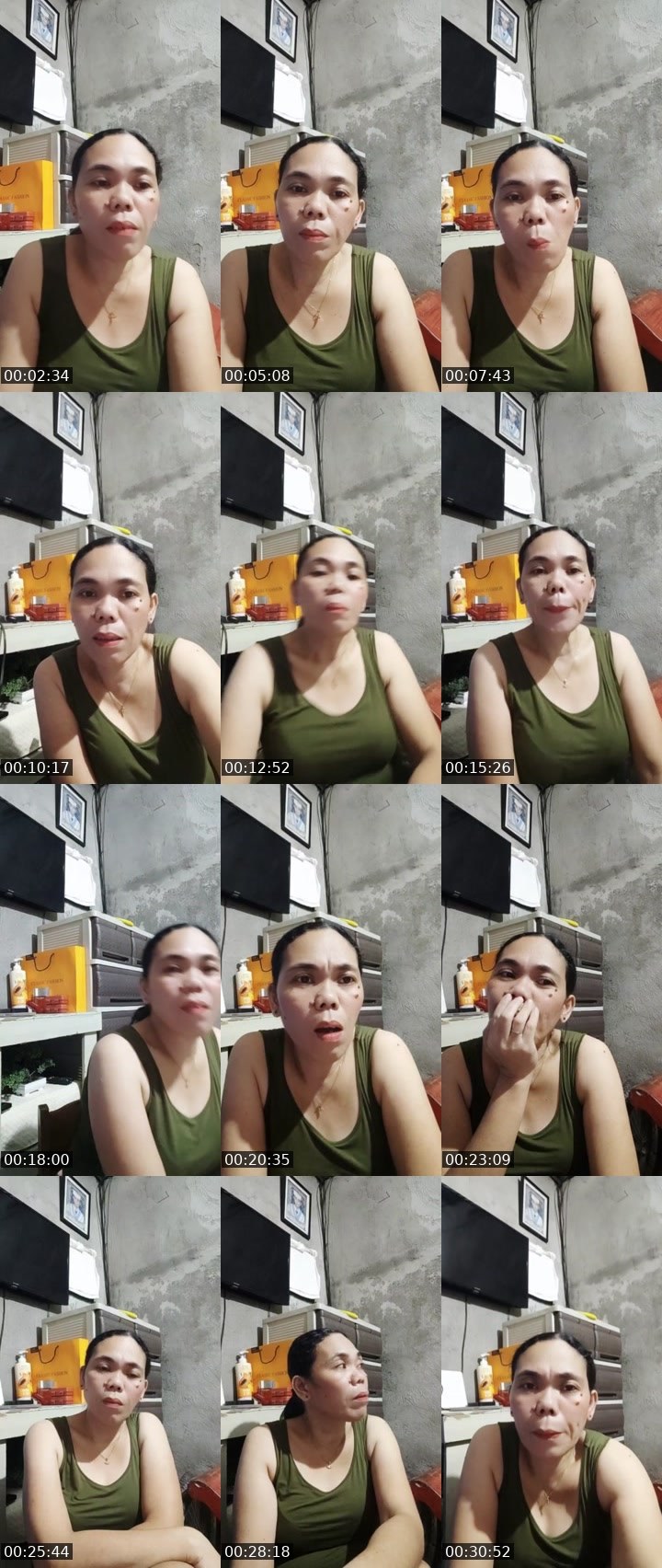 Contact-sheet preview of MONIQUE 85🍓's Liveme recording