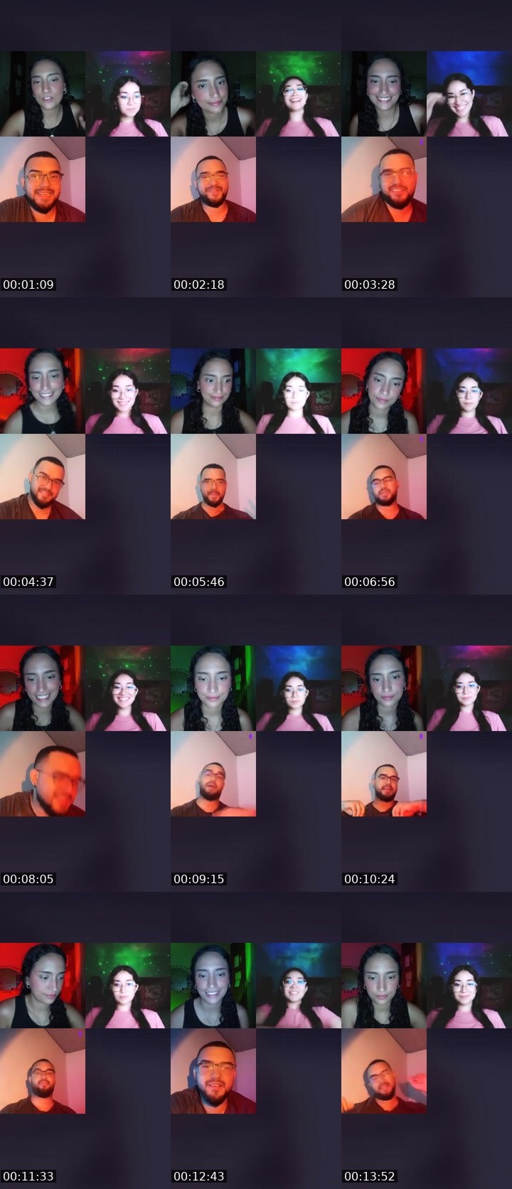 Contact-sheet preview of ☁️Jesss🃏🪽's Liveme recording
