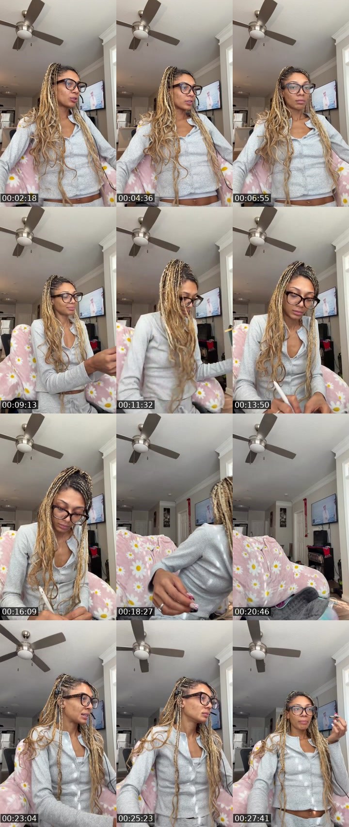 Contact-sheet preview of Blusette's Liveme recording