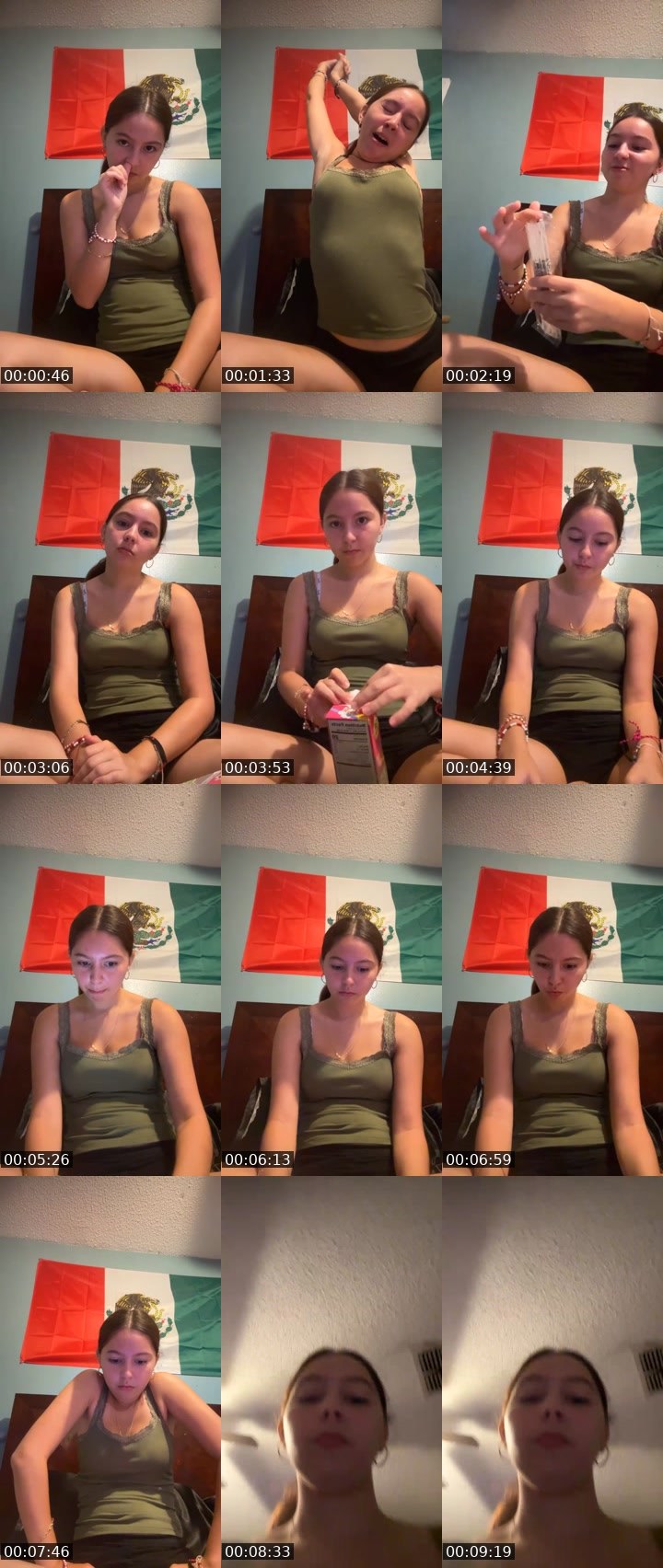 Contact-sheet preview of baby hottie's Liveme recording