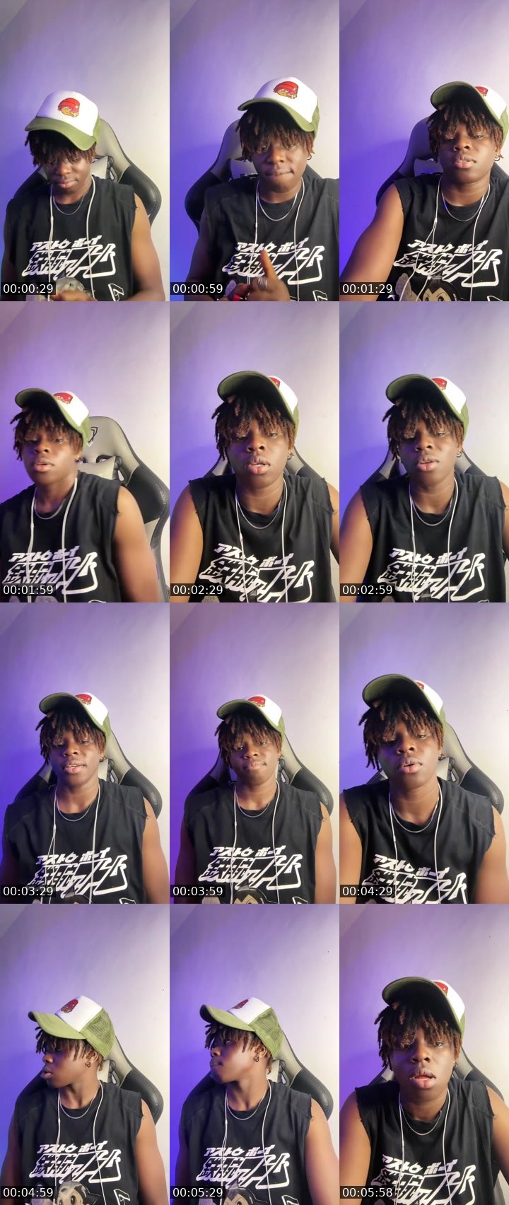 Contact-sheet preview of Qing Ełla👑🏳️‍🌈's Liveme recording