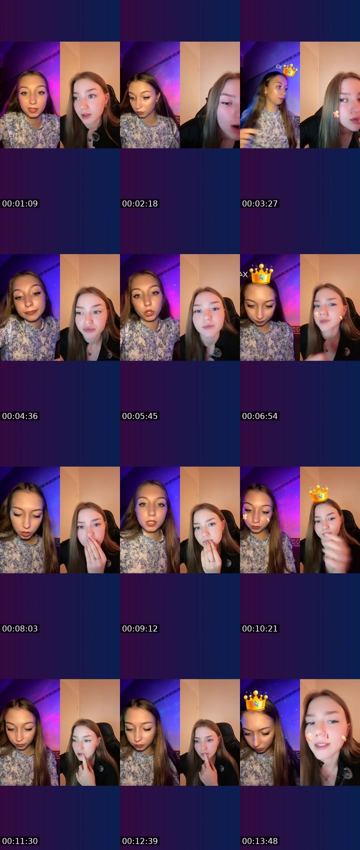 Contact-sheet preview of _🇧🇪Rapunzel🇺🇦's Liveme recording