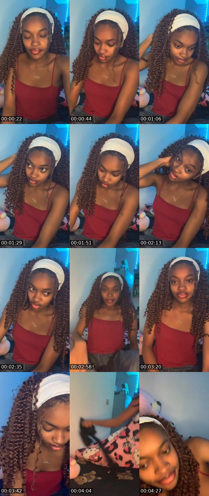 Contact-sheet preview of Creamy💗🦍's Liveme recording