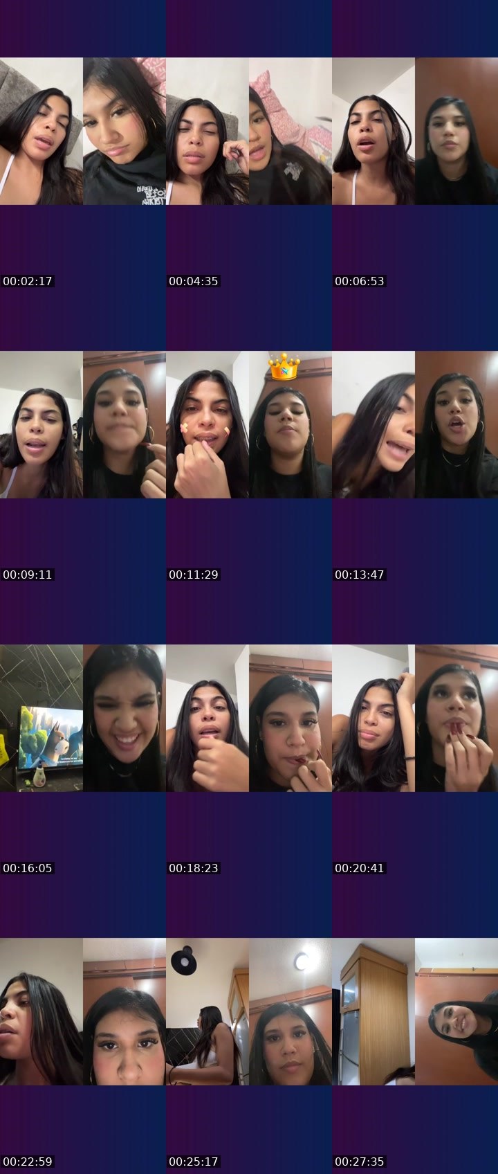Contact-sheet preview of ✨B@B¥'s Liveme recording