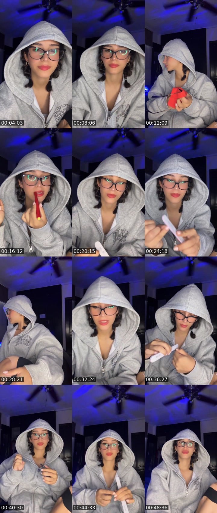 Contact-sheet preview of 💙Haydy💠's Liveme recording