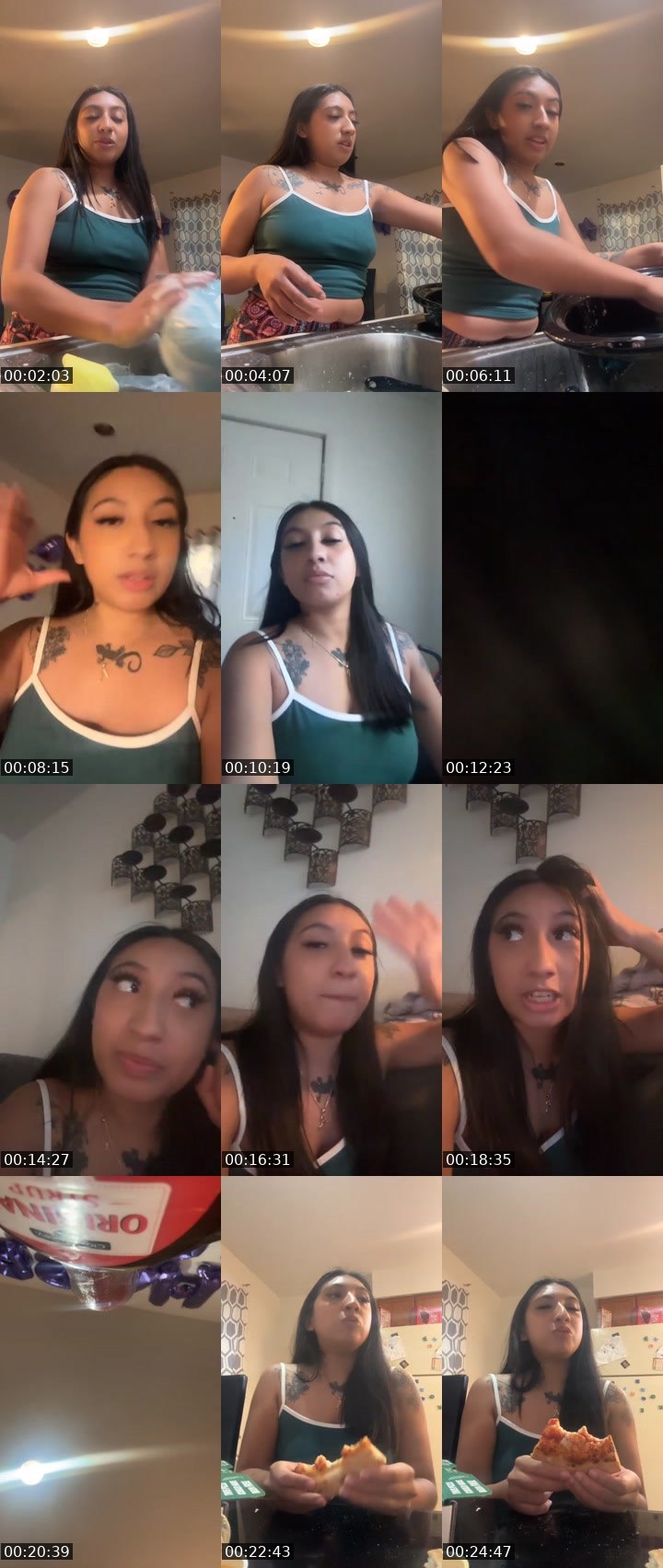 Contact-sheet preview of AriiDaGreat's Liveme recording
