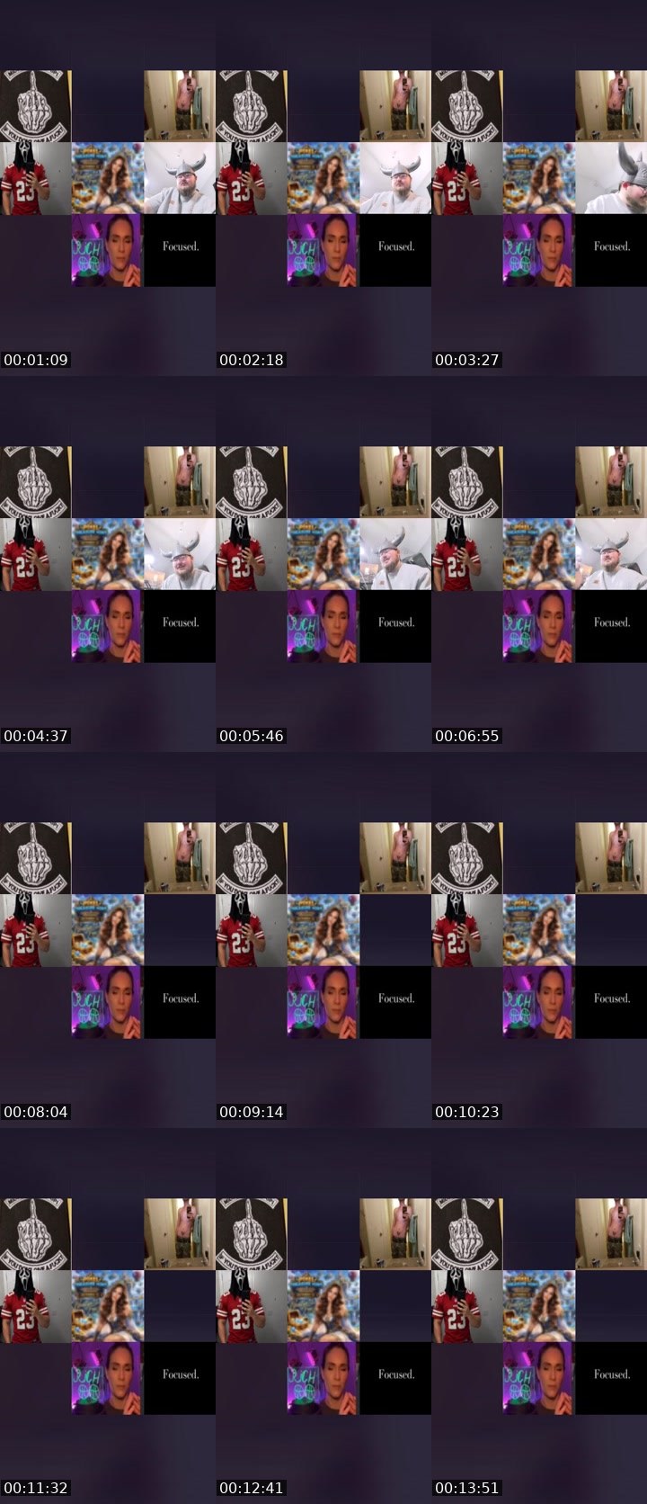 Contact-sheet preview of Nastya🦊FOX's Liveme recording