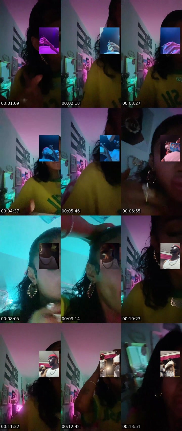 Contact-sheet preview of bbfaceliyaa🎀's Liveme recording