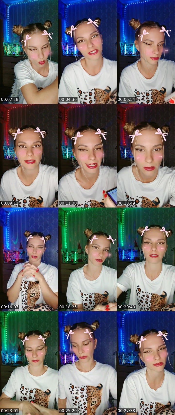 Contact-sheet preview of 🎀 Senorita 🎀's Liveme recording