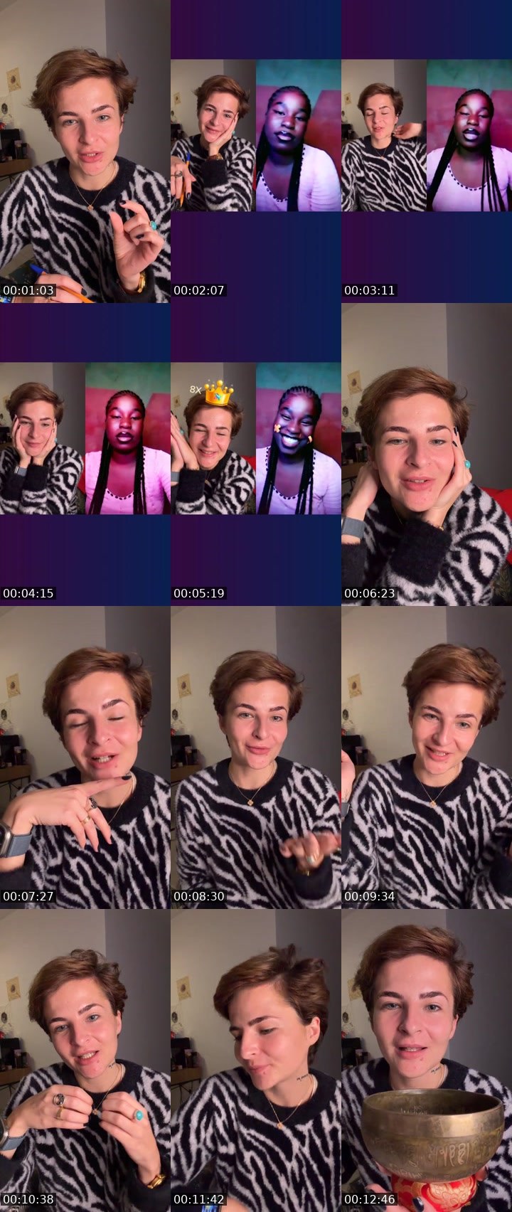 Contact-sheet preview of ❤️Buba❤️'s Liveme recording
