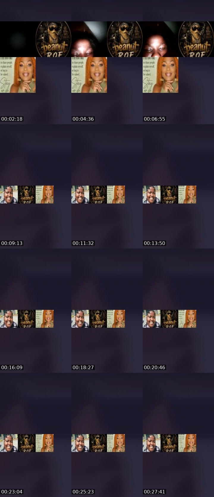 Contact-sheet preview of ♛DIFFERENT 🥜GMF's Liveme recording