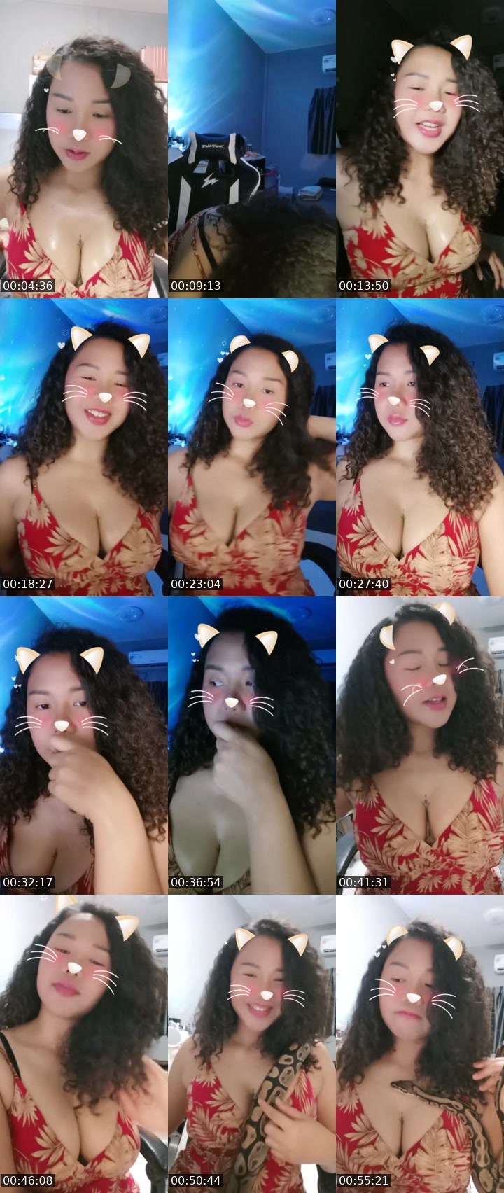 Contact-sheet preview of ♡メイメイ愛's Liveme recording