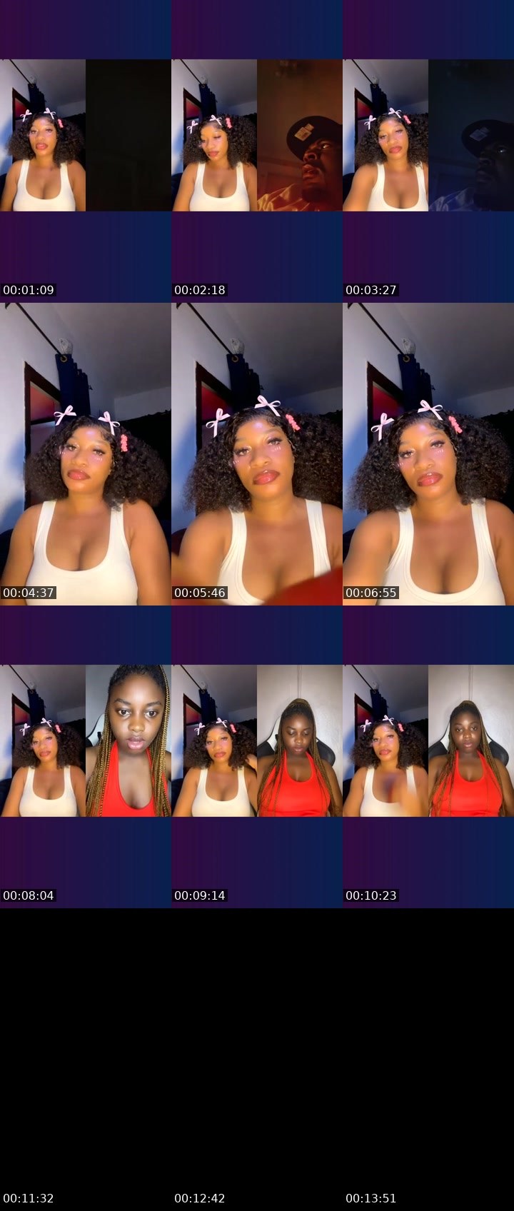 Contact-sheet preview of STAR✨🏦's Liveme recording