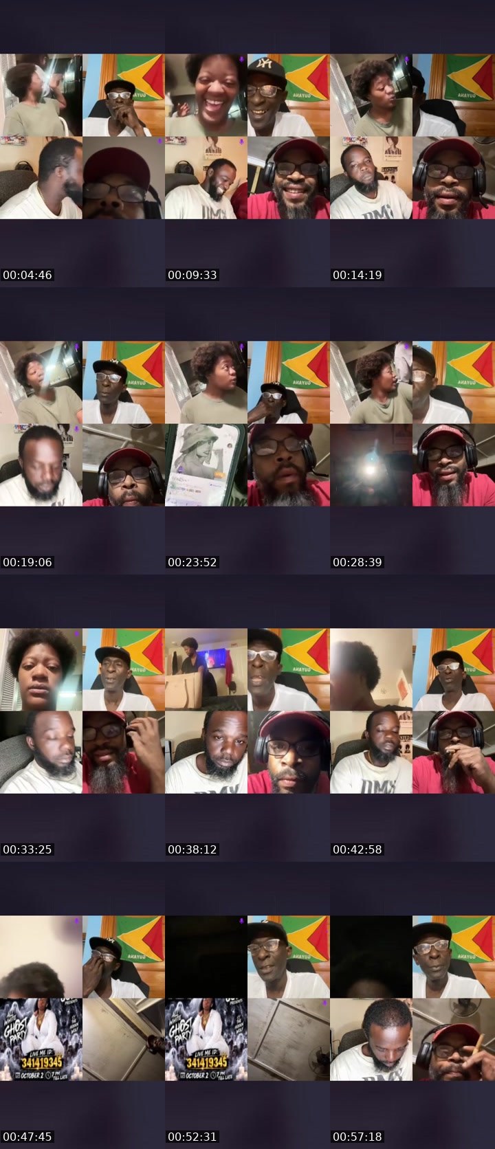 Contact-sheet preview of 💖MissNonchalant7️⃣✨'s Liveme recording