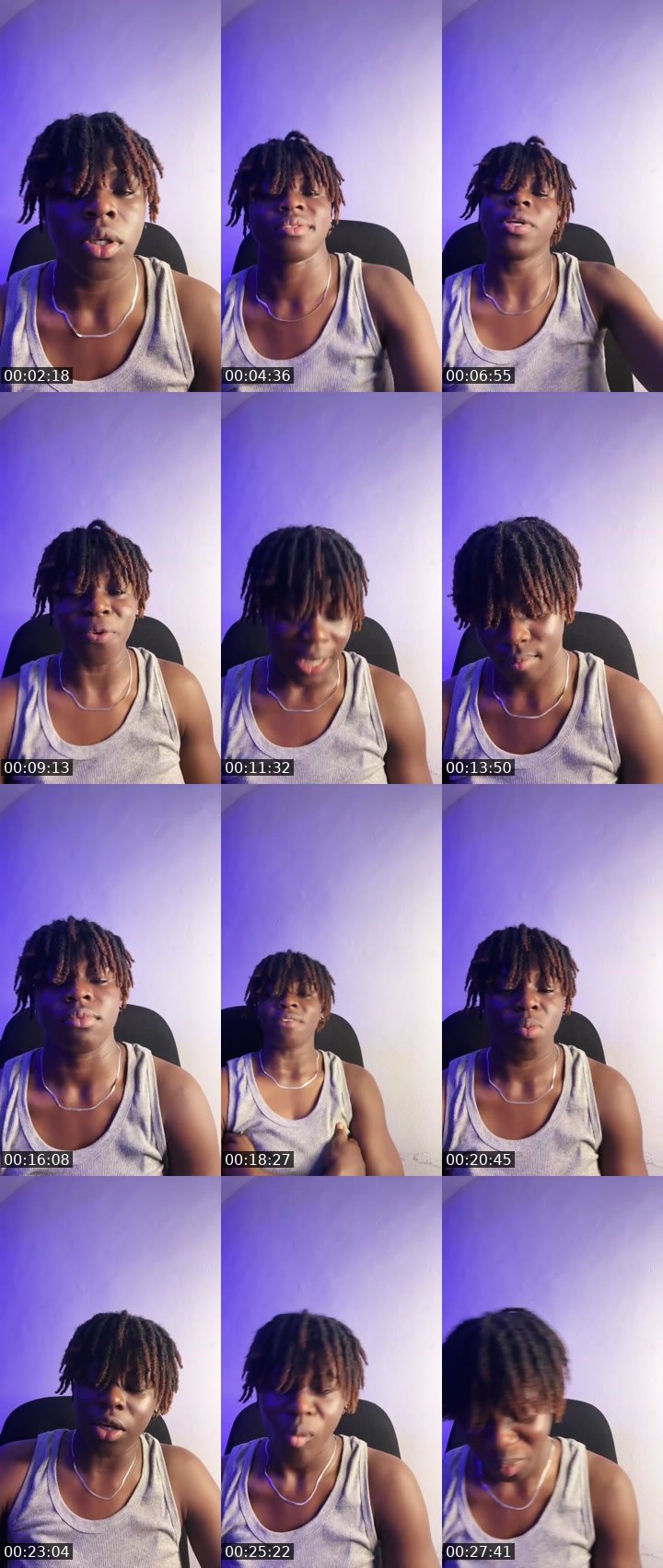 Contact-sheet preview of Qing Ełla👑🏳️‍🌈's Liveme recording