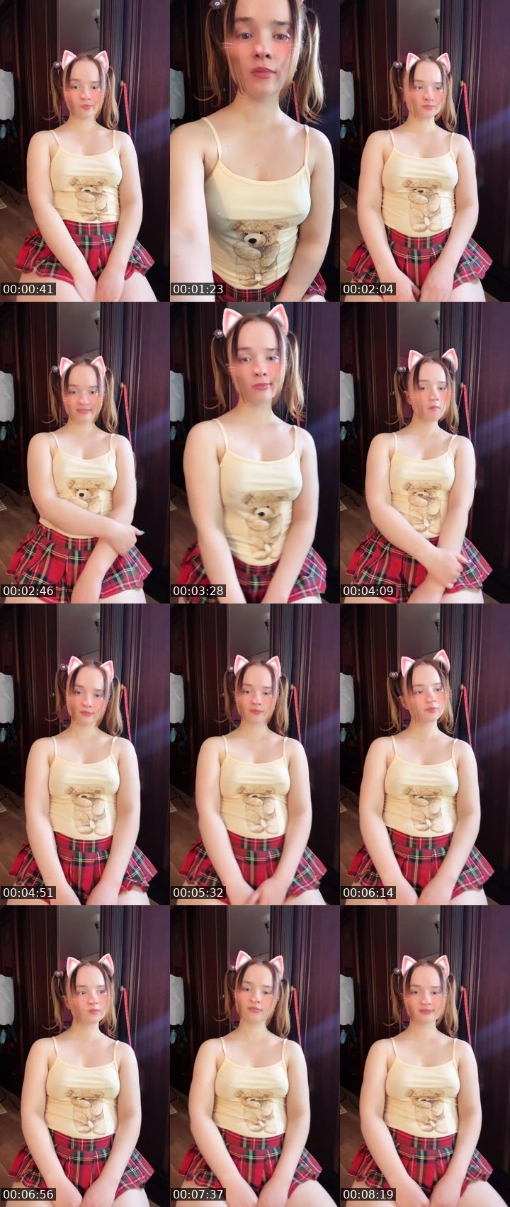 Contact-sheet preview of Tanya Oink-Oink's Liveme recording