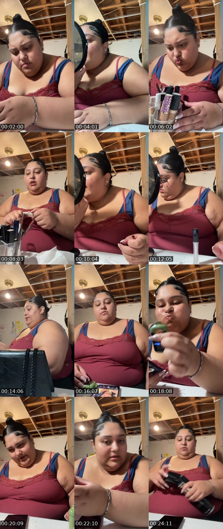 Contact-sheet preview of Bluunnttedd's Liveme recording