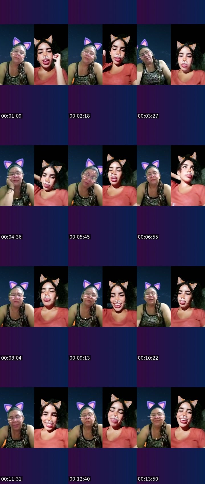 Contact-sheet preview of 🌈𝑨NABELLA🏧's Liveme recording