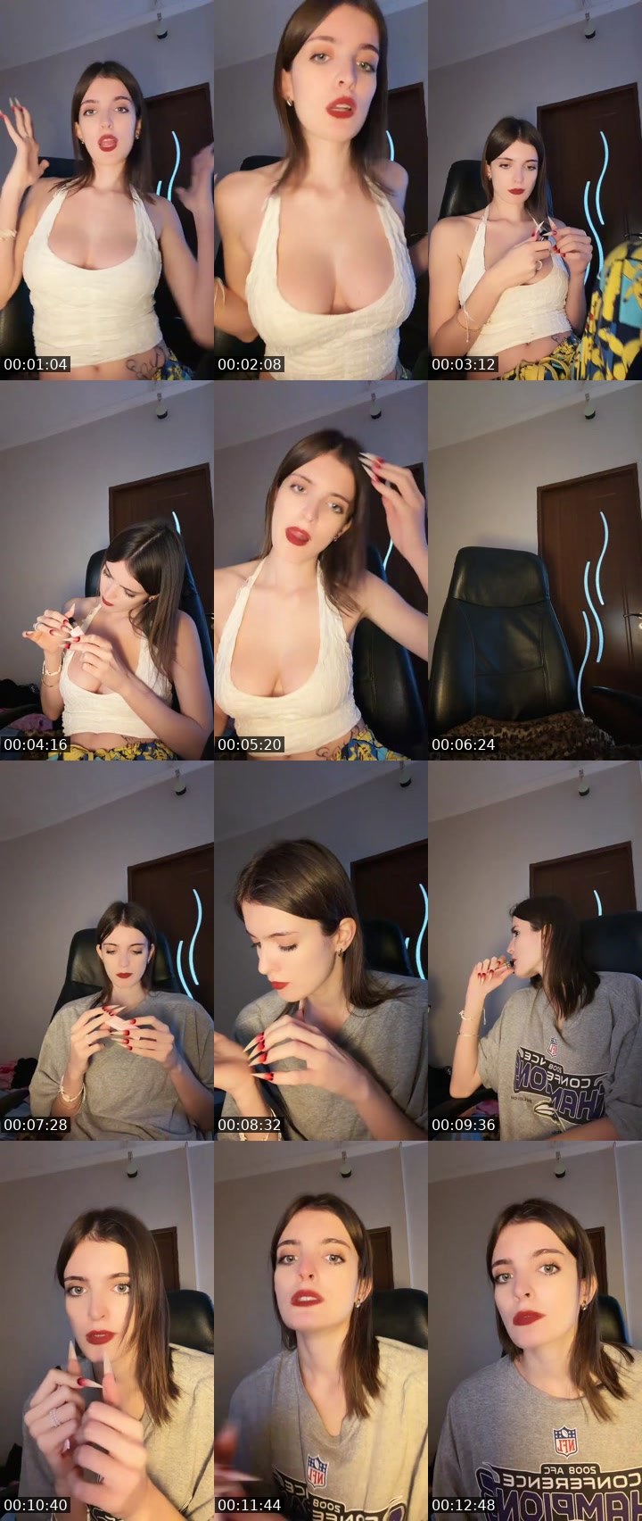 Contact-sheet preview of ⭐️🅂🄷🄰🄽🄸🄰⭐️'s Liveme recording