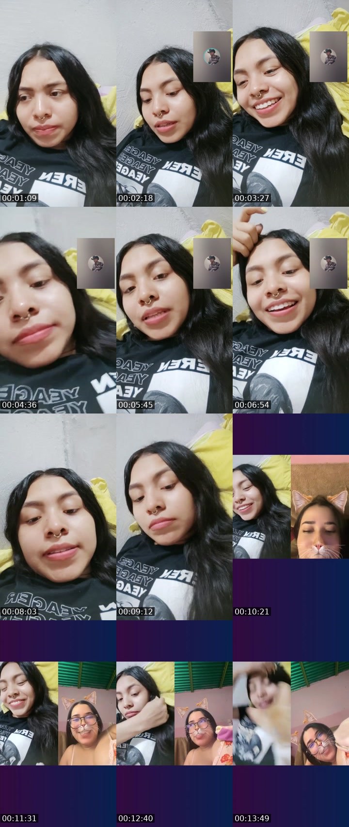 Contact-sheet preview of 𓅓⃤Vida?😌🍺's Liveme recording