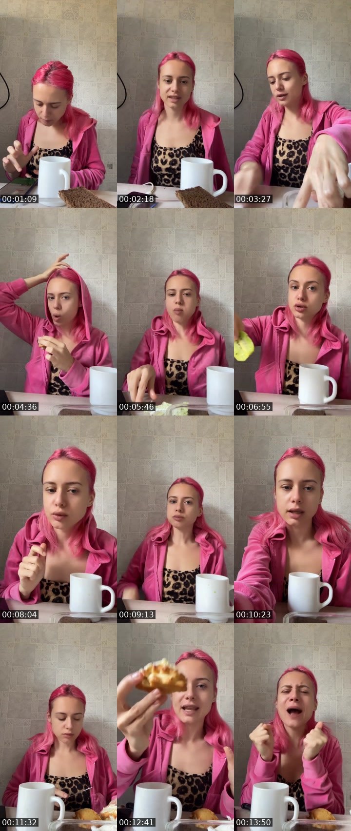 Contact-sheet preview of Olya_Pink🎀's Liveme recording