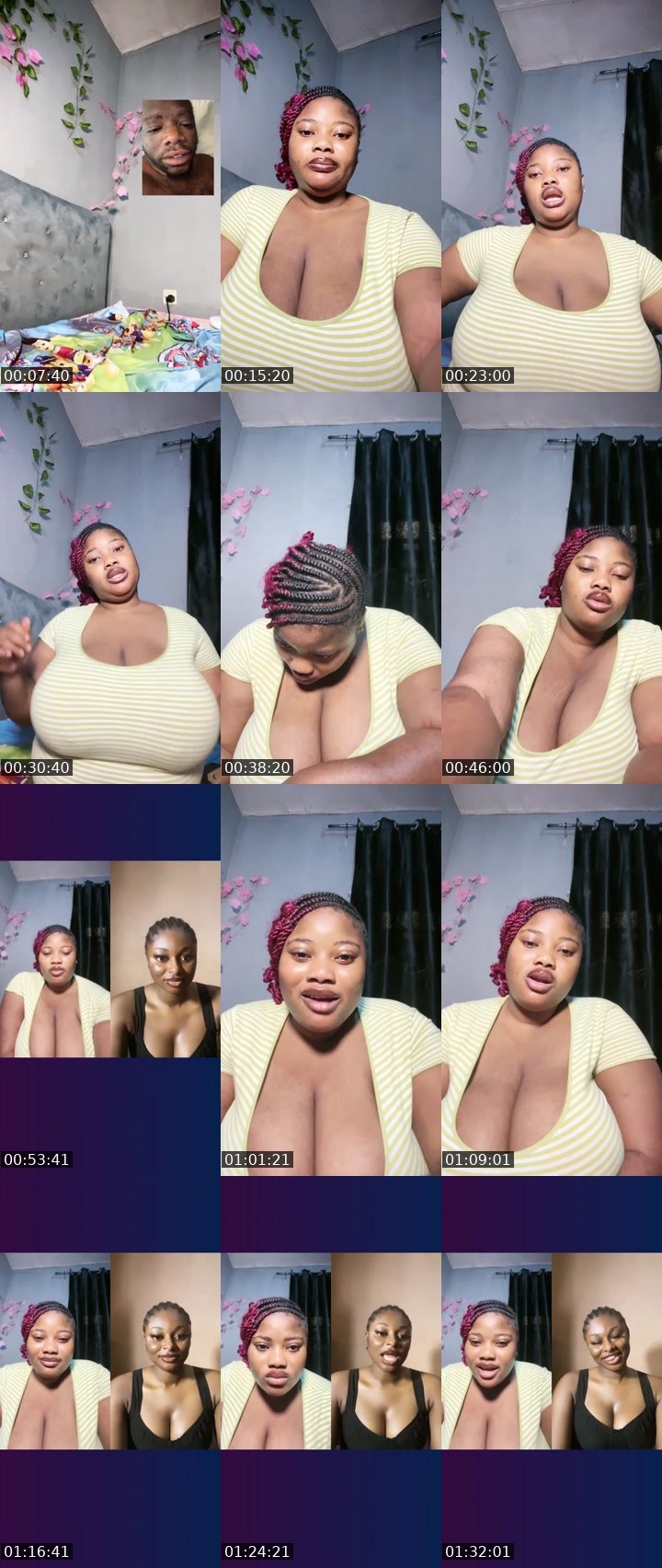 Contact-sheet preview of BigTeemah ❤️'s Liveme recording