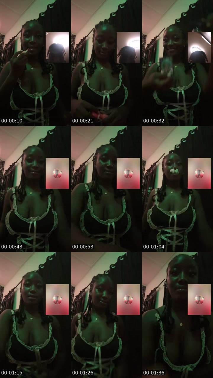 Contact-sheet preview of Black mistress😈❤️'s Liveme recording