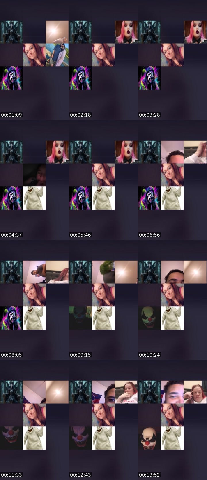 Contact-sheet preview of Uglycrazyred's Liveme recording