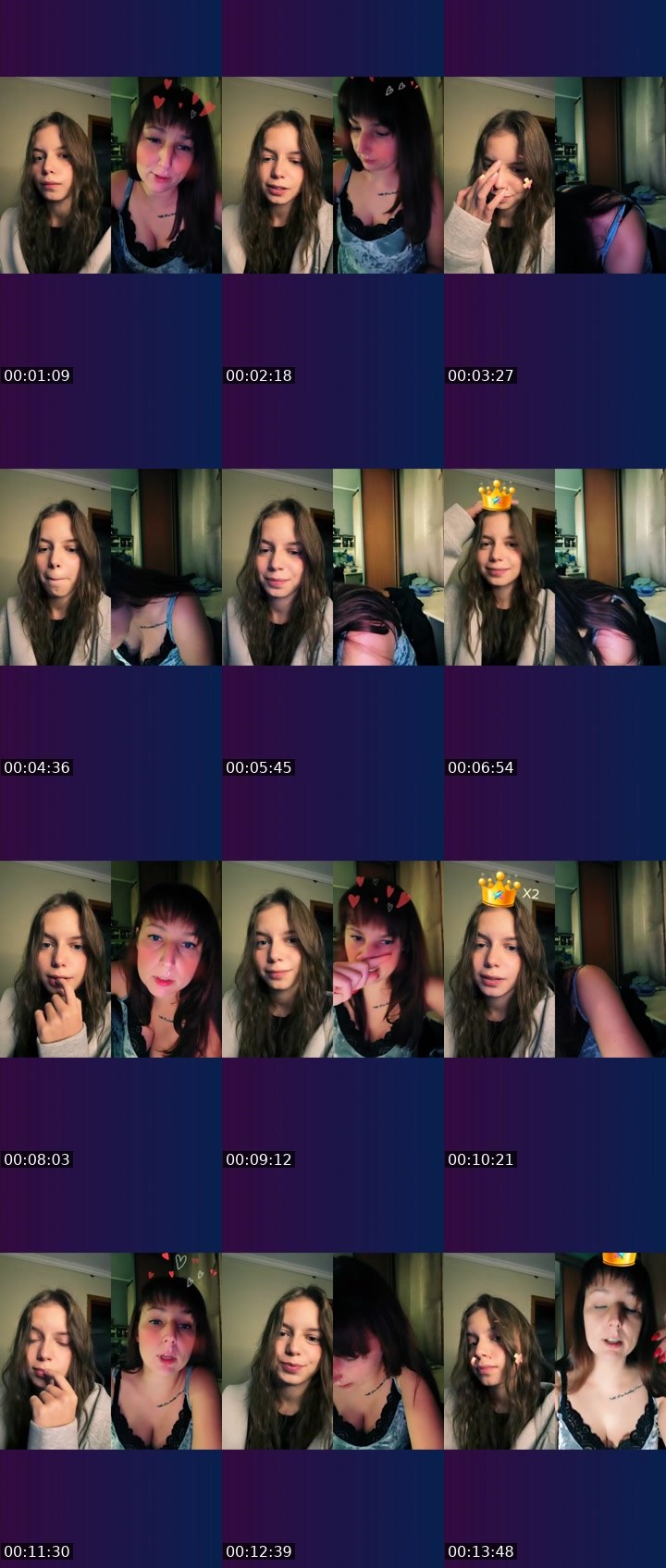 Contact-sheet preview of ᴄᴏᴜᴄʜ℘ᴏᴛᴀᴛᴏ🪽🇺🇦's Liveme recording