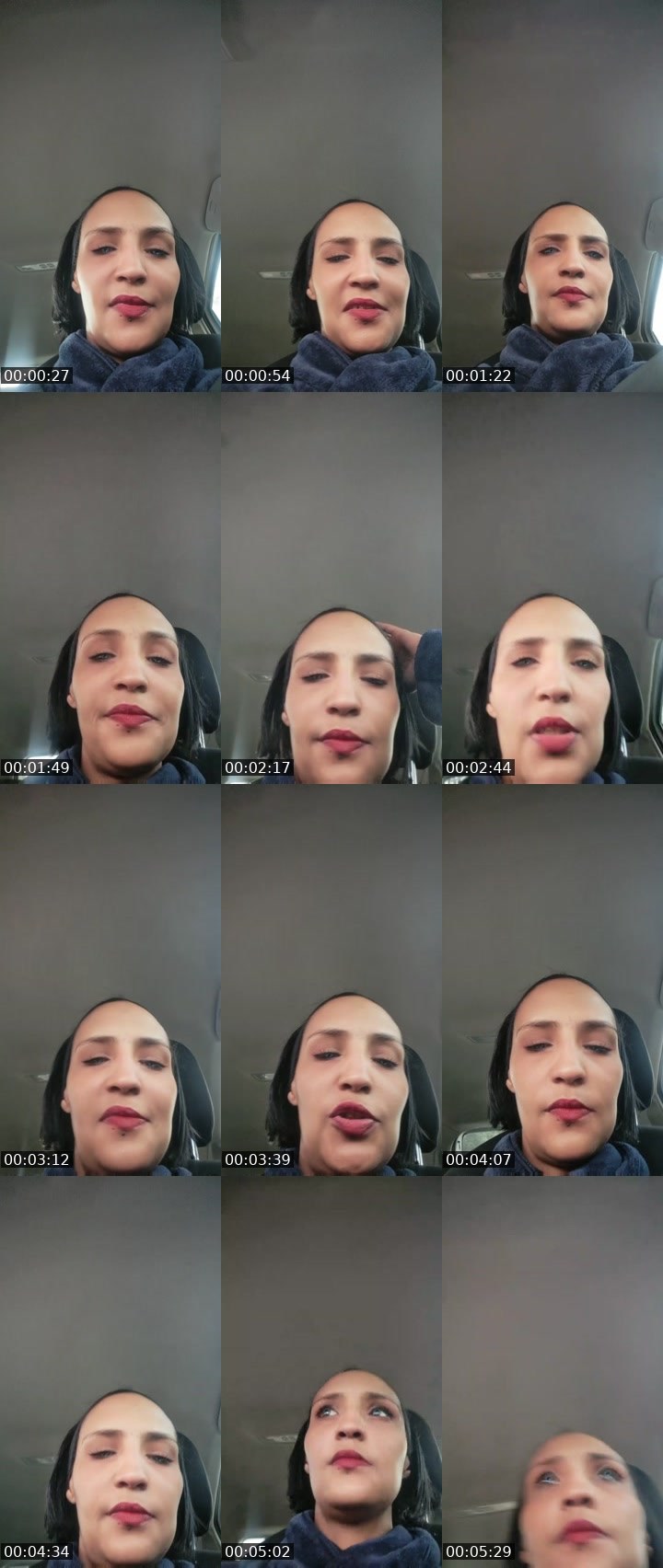 Contact-sheet preview of QueenModeOn's Liveme recording